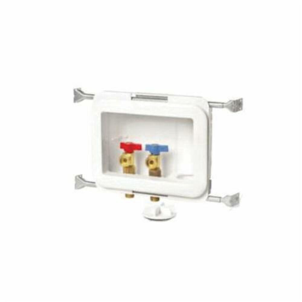 38472 Fire-Rated Washing Machine Outlet Box Without Water Hammer Arrestor, Bulk Moulding Compound