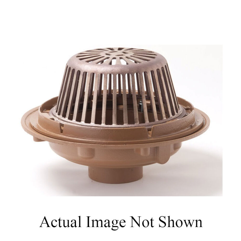 1010Y05 (-CID) Large General Purpose Roof Drain, Cast Iron Grid and Drain