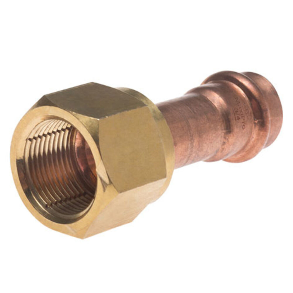 REFRIGERATION PRESS FORMED FLARE - BRASS NUT