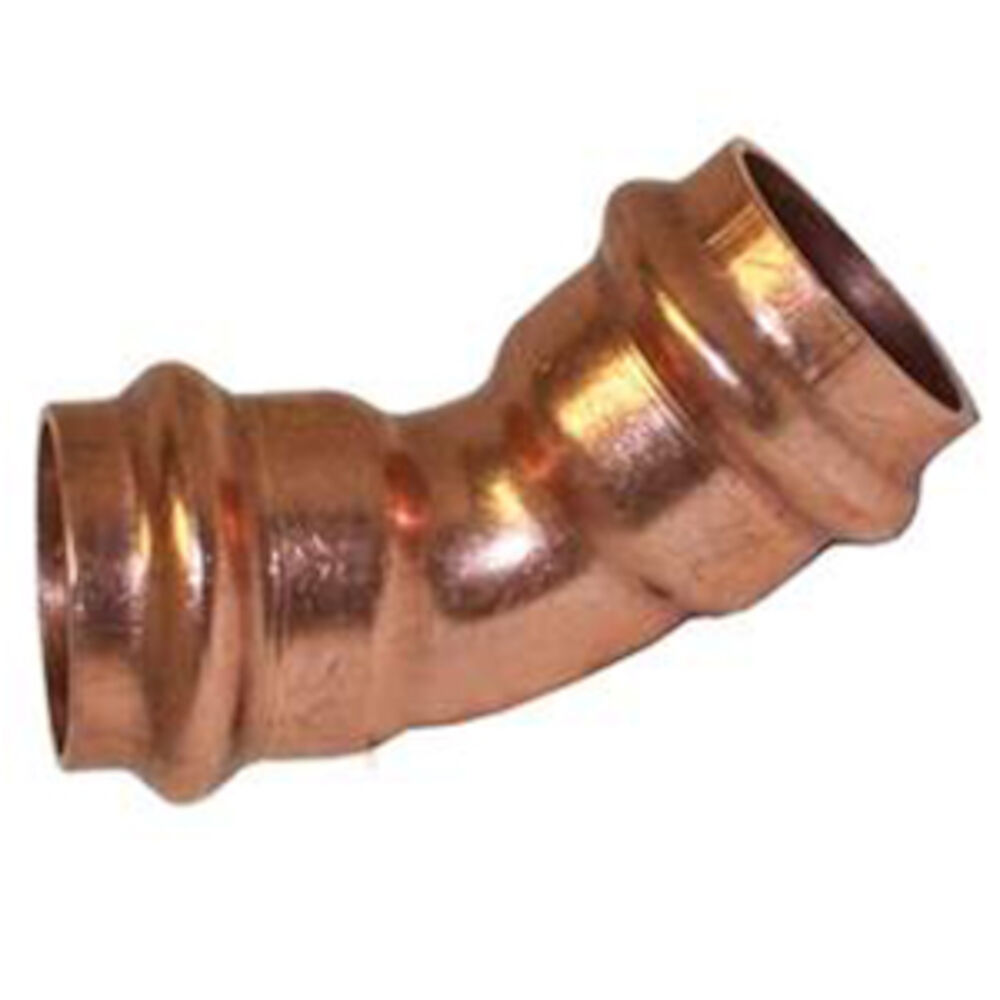 COPPER PRESS 45° ELBOW