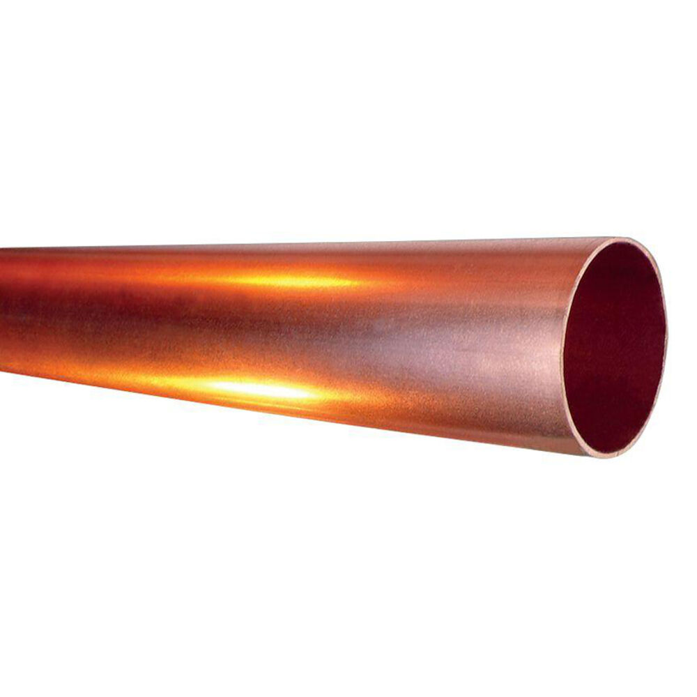 1 in Nominal, Type M Water Tubing, 1-1/8 in OD x 10 ft L, Straight, Copper Tube, 0.035 in Thk Wall