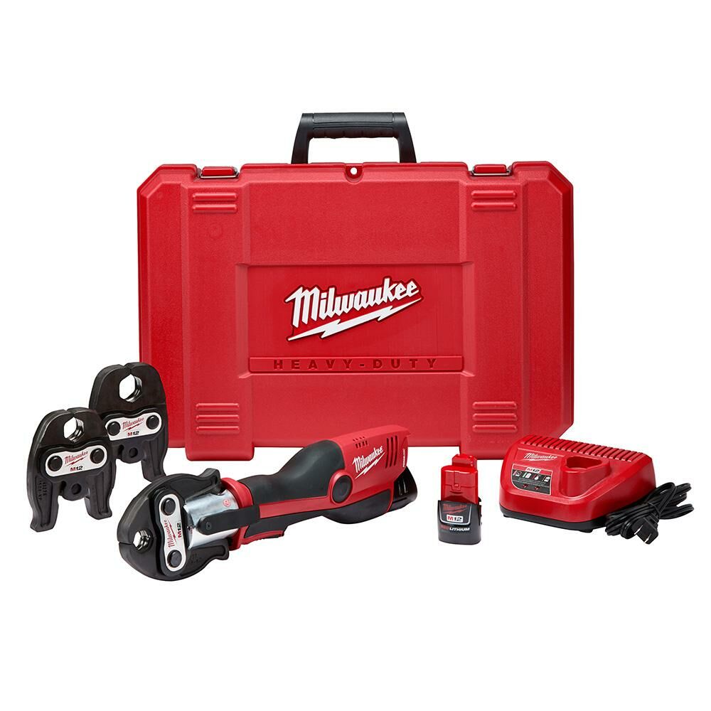 Milwaukee 2473-22 M12 FORCELOGIC Press Tool Kit With Jaws