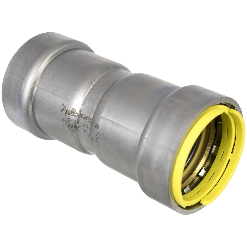 BLACK IRON PRESS COUPLING w/ STOP