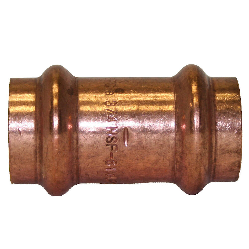 COPPER PRESS COUPLING w/ STOP