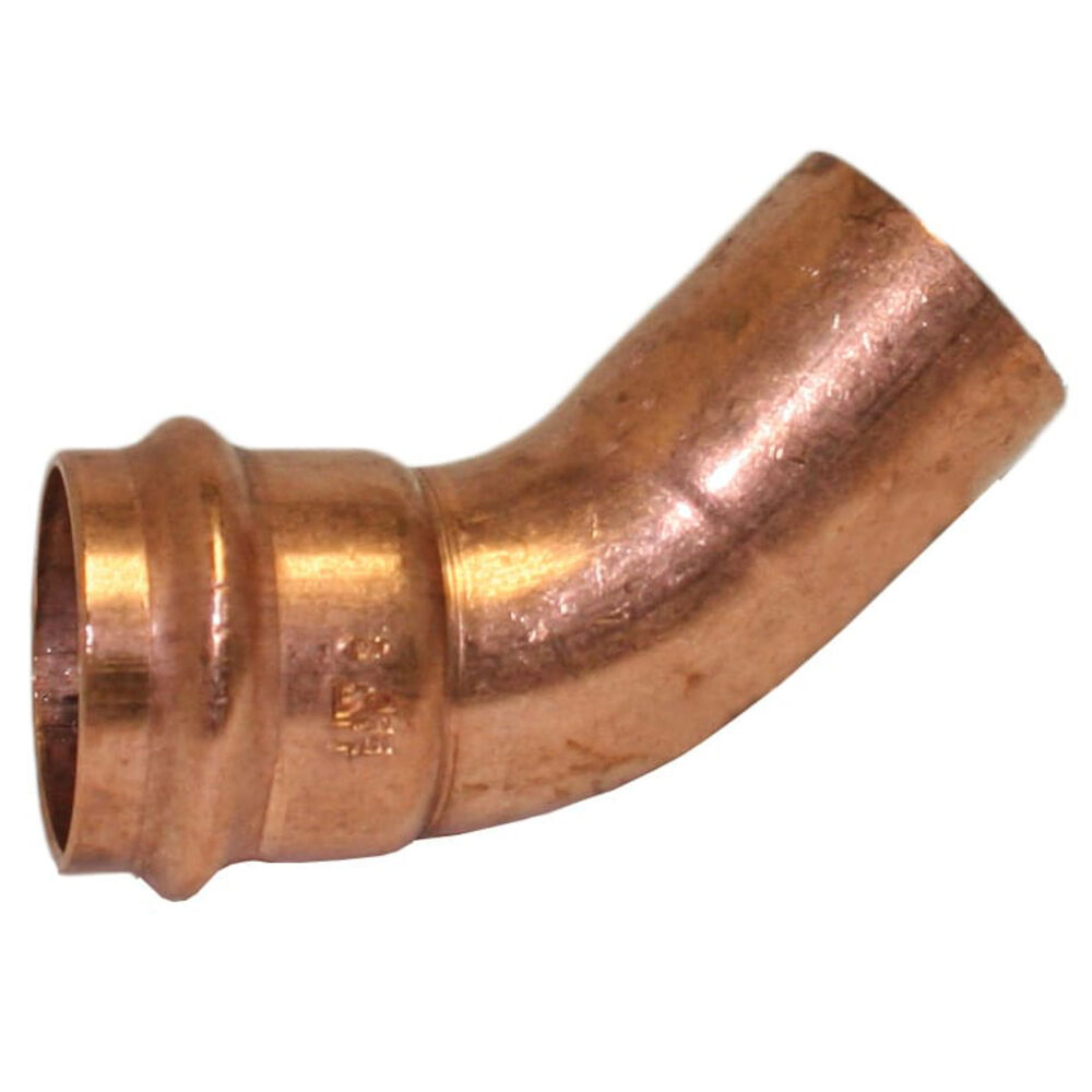 COPPER PRESS 45° STREET ELBOW