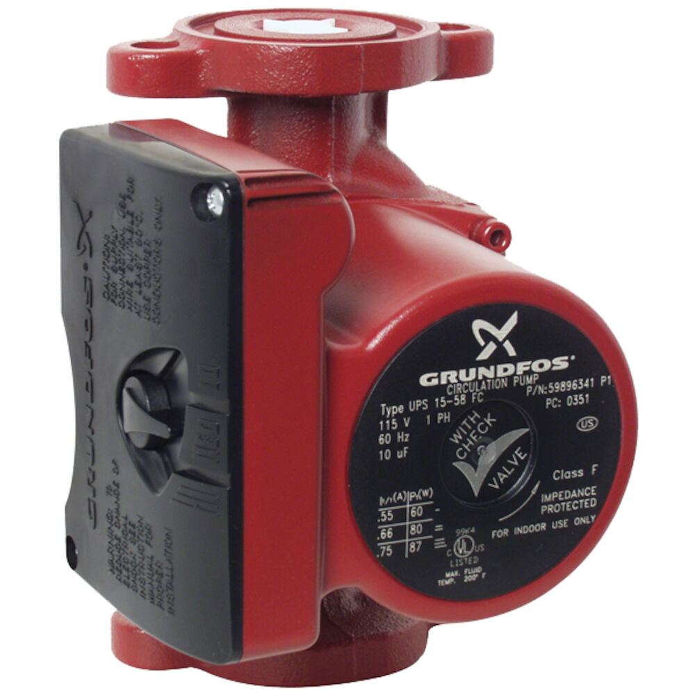 UPS 15-58 FC (59896341) 115V 3 Different Fixed Speeds (Lo,Med,Hi)