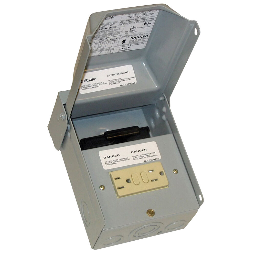 Mars 83308 60 Amp A/C Pullout Disconnect With GFCI Receptacle
