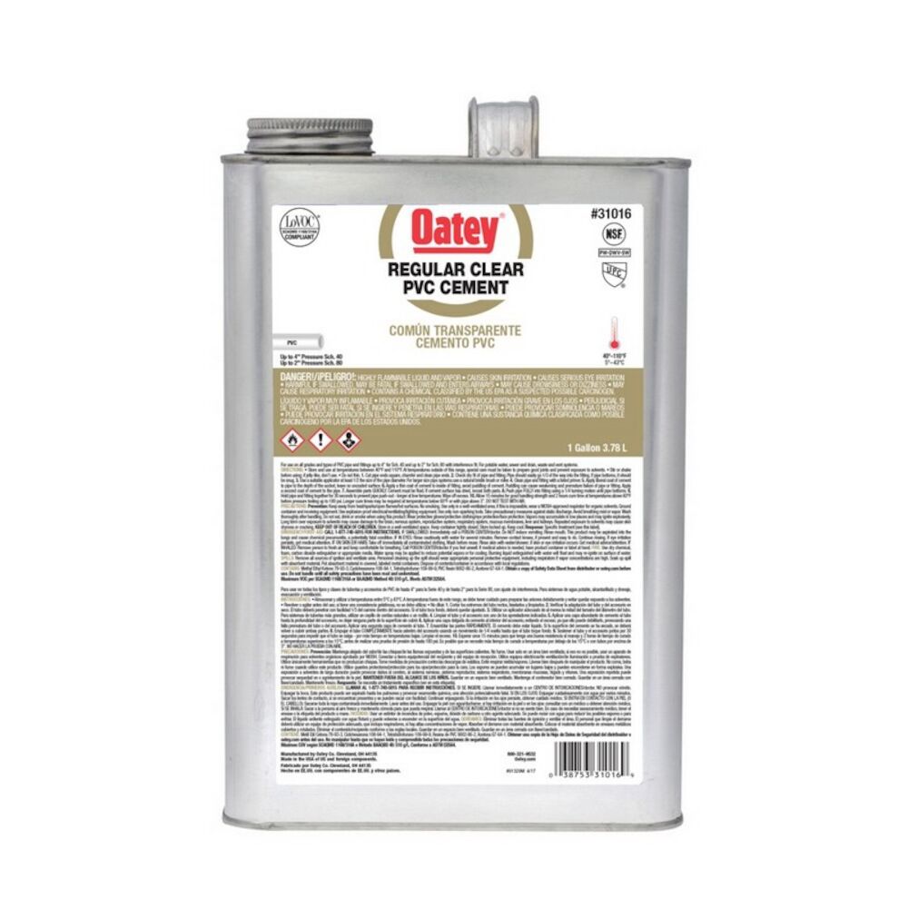 OATEY 1 Gal PVC Regular Clear Cement