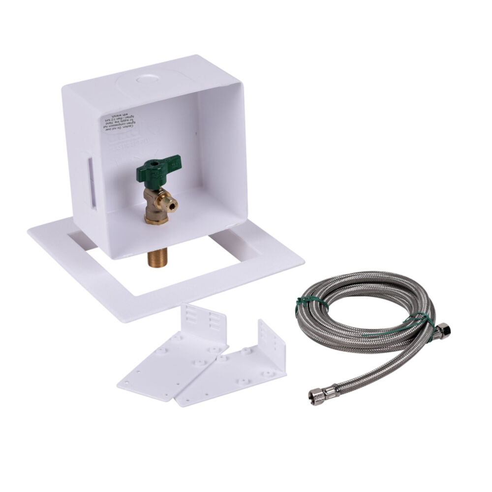 Oatey® 39145 Square Ice Maker Outlet Box Without Water Hammer Arrestor, C