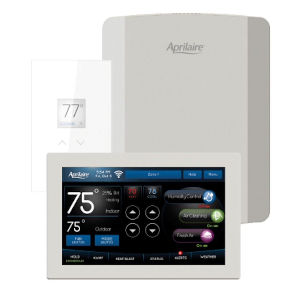 Aprilaire® 6015 2-Zone Complete Zoning Kit with Hub, Secondary Control and Sensor, White -DISC