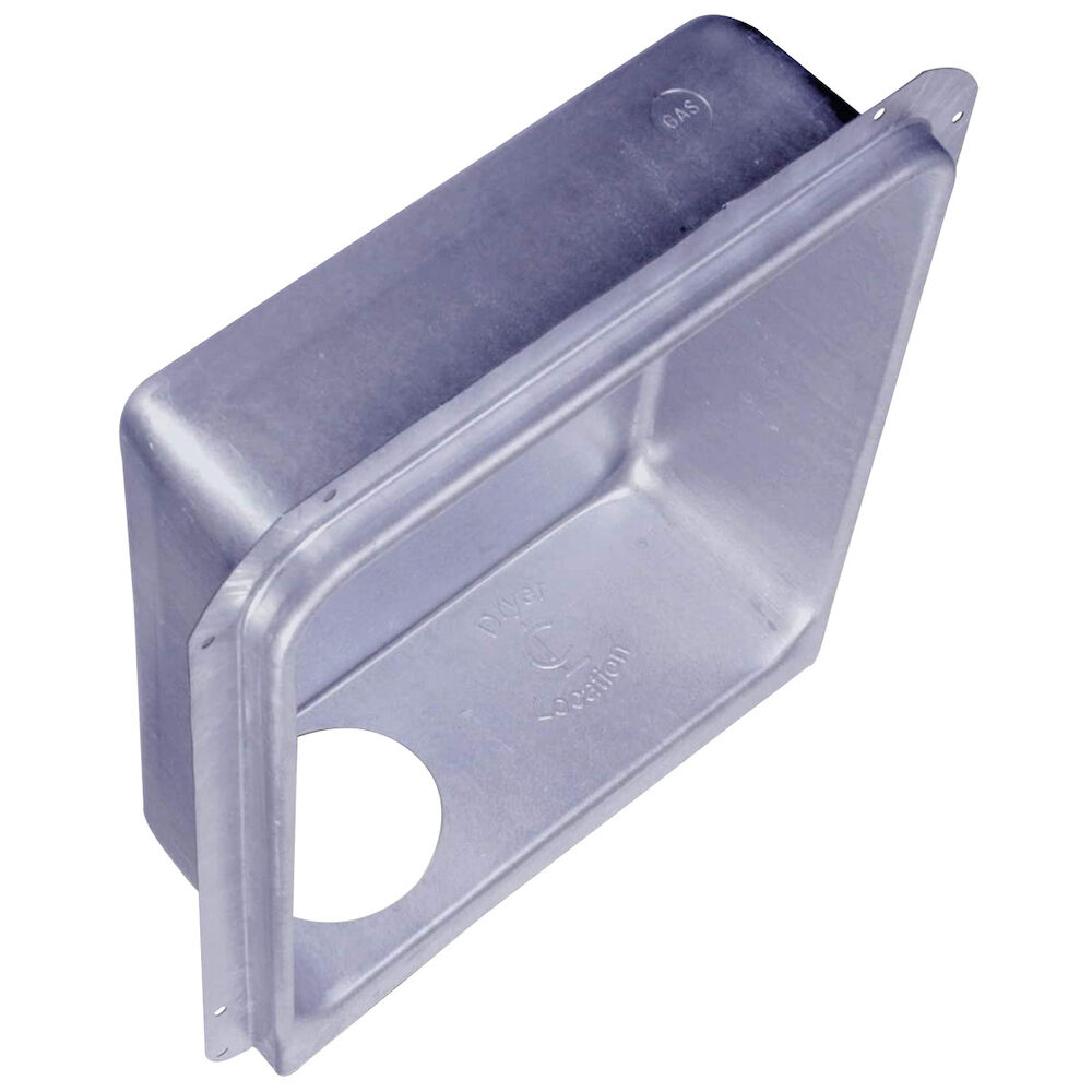 Snappy™ DB-3D Downflow Dryer Vent Box, 2x4 Wall Size, 22 ga, Steel