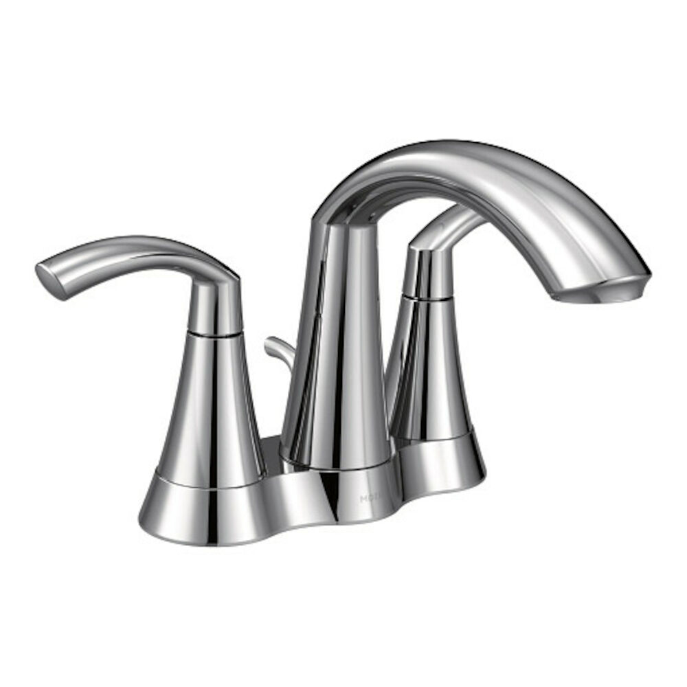 Moen® 6172 Glyde Two-Handle High Arc Bathroom Faucet, Chrome