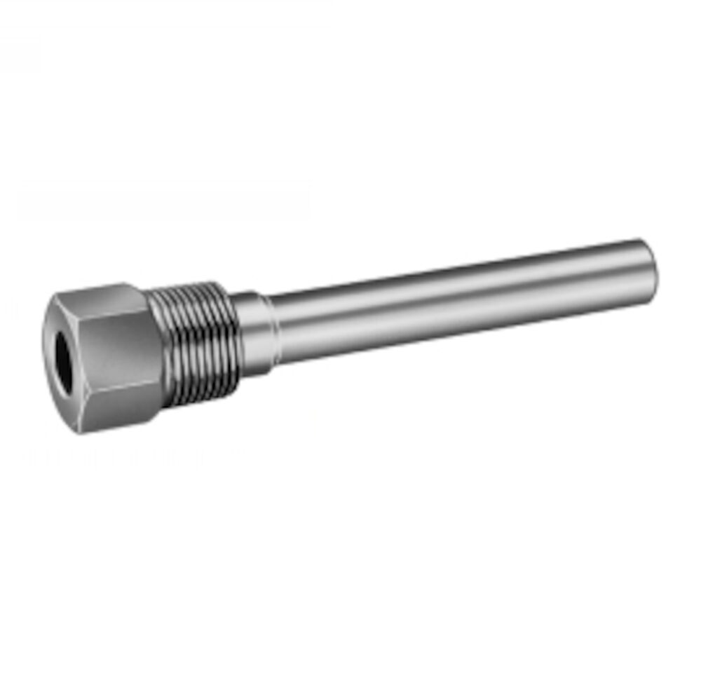 112624AA/U Stainless Steel Well Assembly with 4-3/4" Insertion, 1/2 in NPT, Domestic