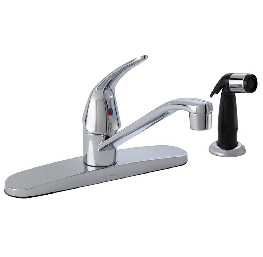 40-212-W Gerber 40-212-W Maxwell SE 1H Kitchen Faucet w/ Spray & w/ Washerless Cartridge 1.75gpm, Chrome
