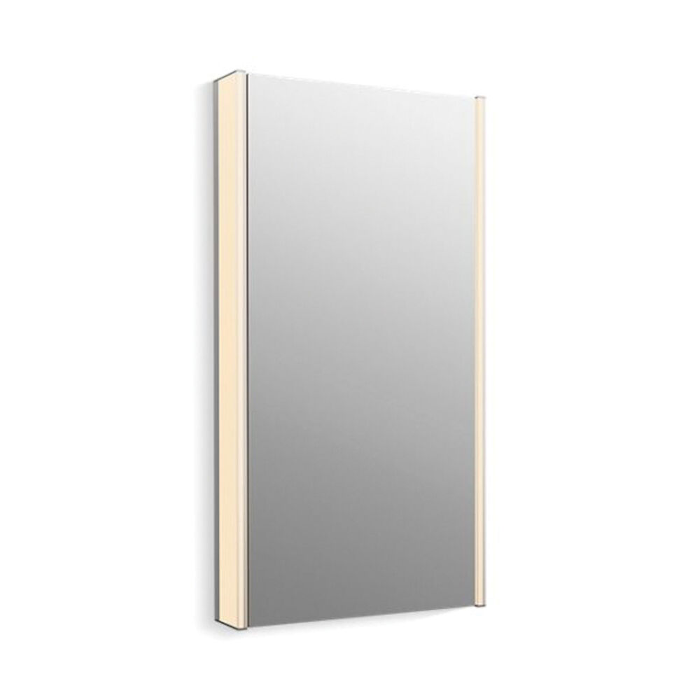 81148-SLE-DA1 Maxstow™ Lighted Medicine Cabinet, 22 in OAW x 40 in OAH, Aluminum, Dark Anodized Aluminum