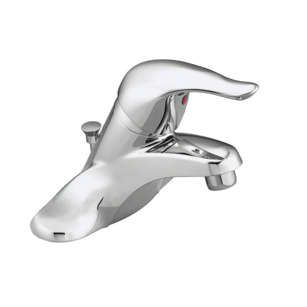 Moen® L64621 Centerset Bathroom Faucet, Chateau®, Chrome Plated, 1 Handles, 50/50 Pop-Up Drain, 1.5 gpm