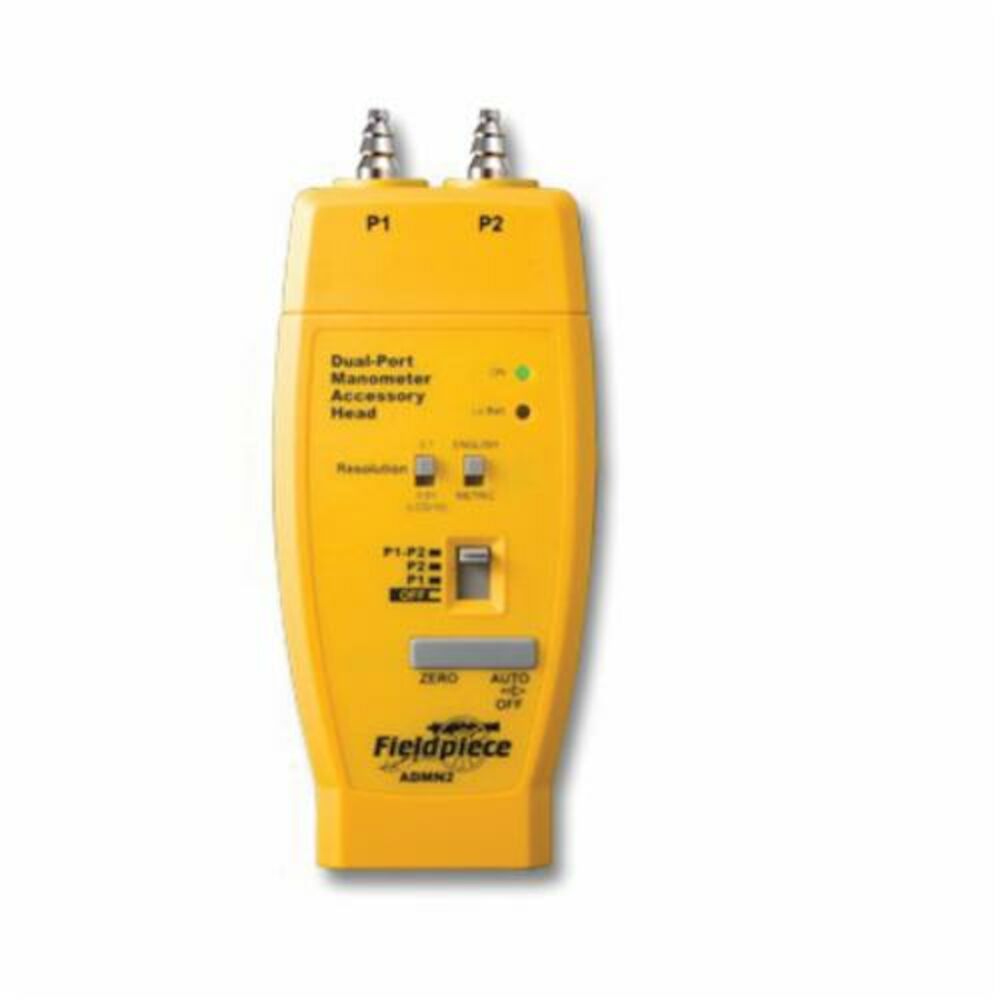 Fieldpiece Instruments Dual Port Manometer in Yellow 