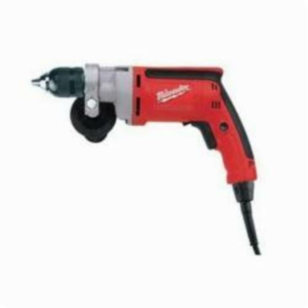 Milwaukee® 0202-20 Magnum™ Grounded Electric Drill, 3/8 in 1-Sleeve/Keyless Chuck, 120 VAC, 1200 rpm, 12 in OAL, Tool Only