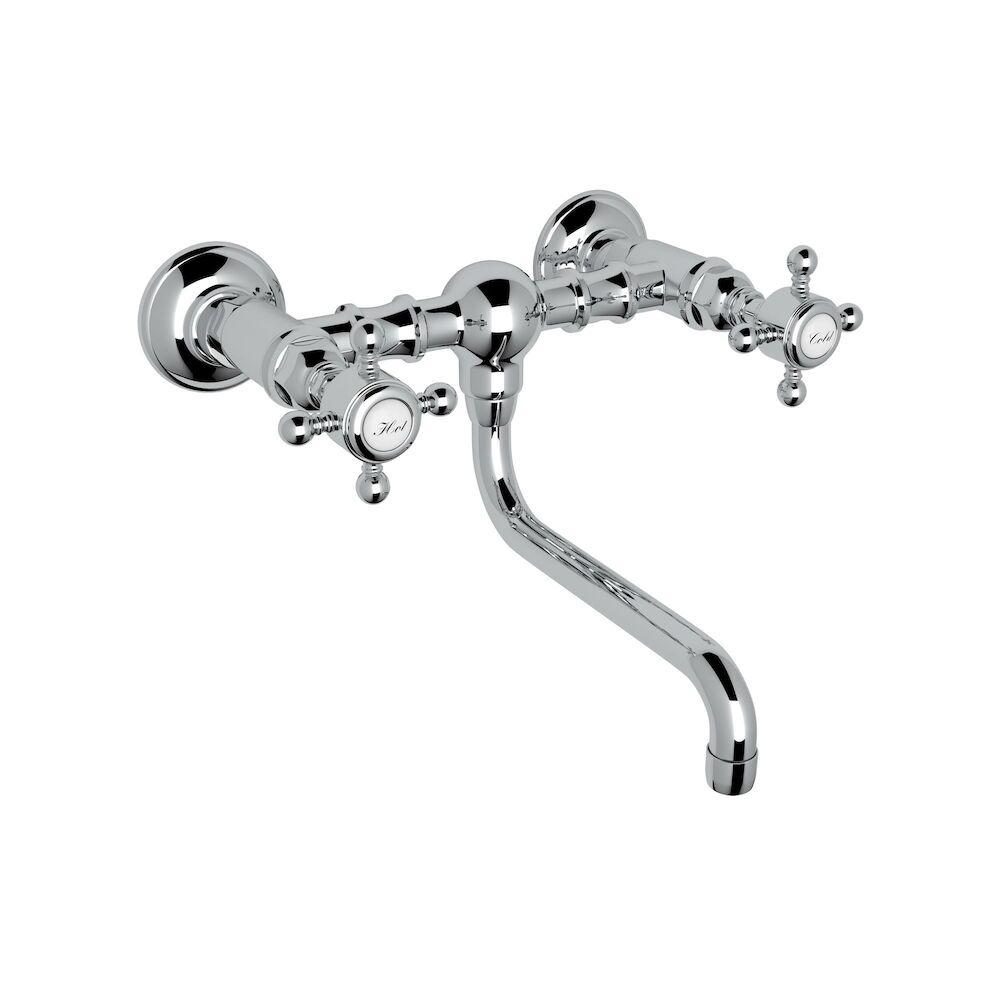 Rohl® A1405/44XMAPC-2 Acqui Traditional Low Level Bathroom Faucet, 1.2 gpm, Polished Chrome