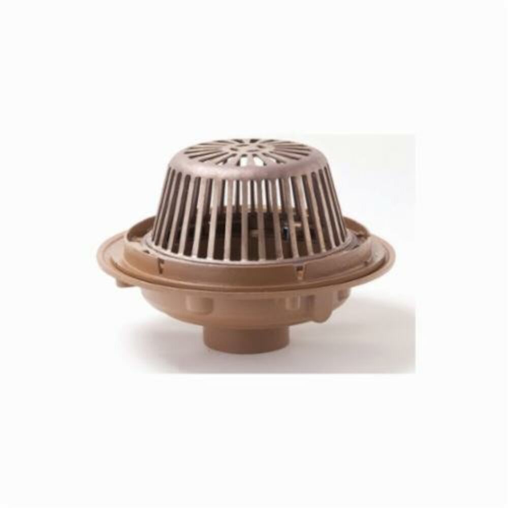 1010Y03 (-CID) Bottom Roof Drain, 3 in Outlet, No-Hub Connection, Cast Iron Drain