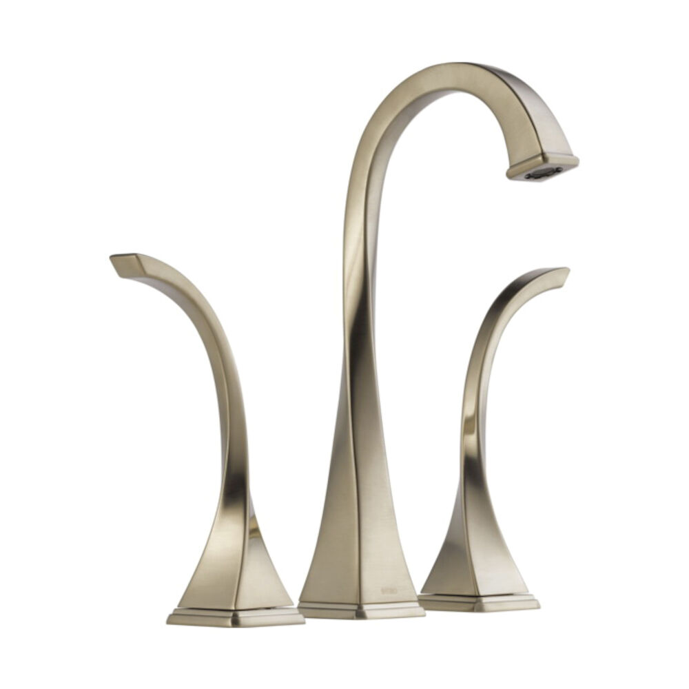 65430LF-BN-ECO Virage® Widespread Vessel Lavatory Faucet With Overflow, Brushed Nickel, Grid Strainer Drain