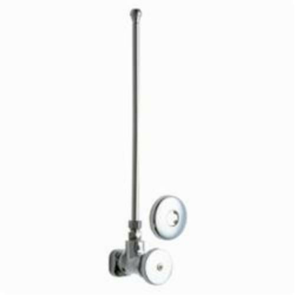 1019-ABCP Angle Stop Fitting With Supply Tube, Chrome Plated