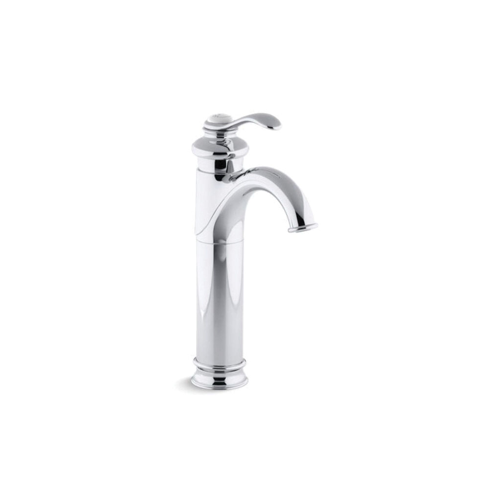 12183-CP Tall Bathroom Sink Faucet, Pop-Up Drain, Polished Chrome
