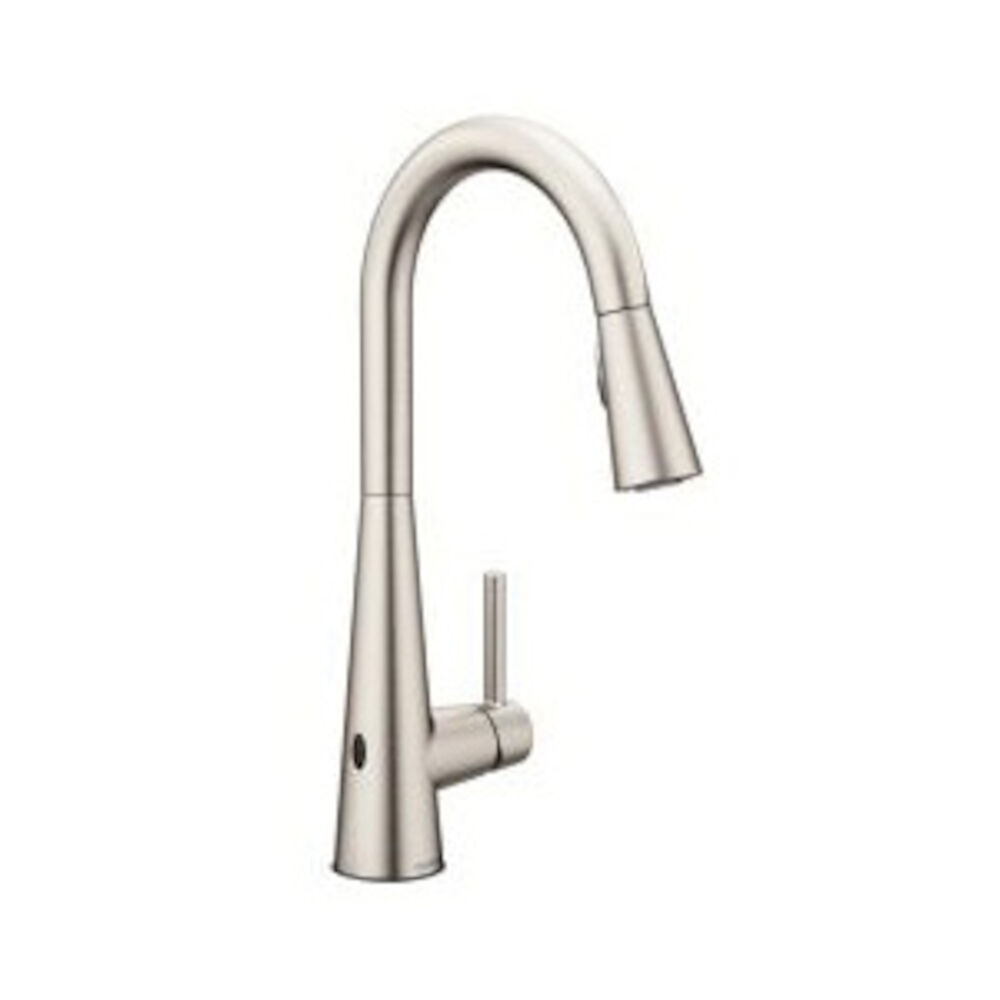 Moen® 7864EWSRS Touchless Stainless Pull-Down Kitchen Faucet with Sleek™ MotionSense wave™
