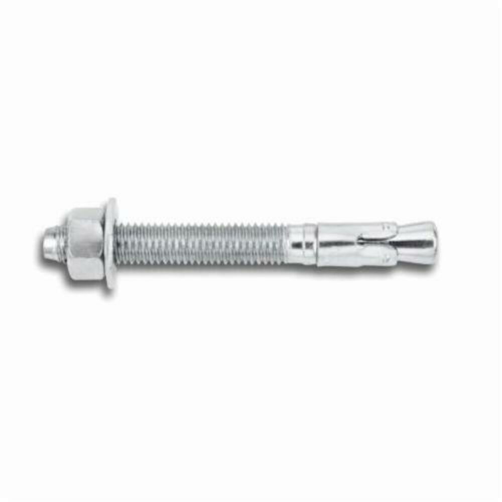 Powers® Power-Stud+® SD1 7412SD1 Expansion Wedge Anchor, 3/8 in Dia, 2-3/4 in OAL, 1-3/8 in L Thread, Carbon Steel, Zinc Plated