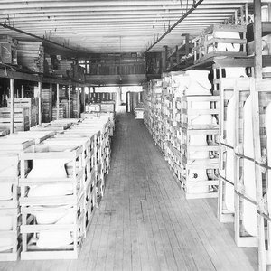 Crates of toilets