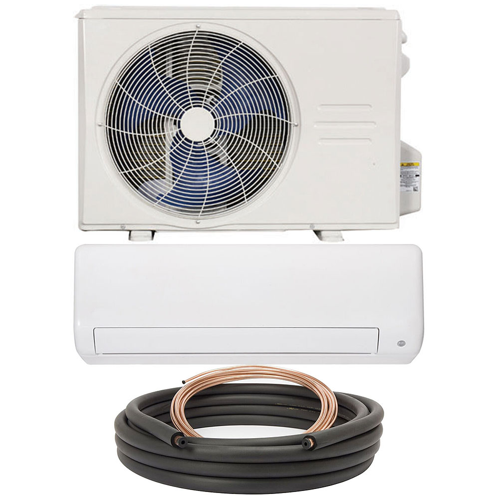 QUIETCOMFORT® SERIES Mini-Split Single-Zone Heat Pump Bundle: 3.0T LT <26.4SEER2 SZ HP 208/230, 3.0T HIGH WALL INDOOR HP 208/230, 50' Line Set