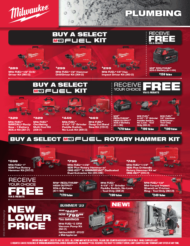 Milwaukee Plumbing Promotions