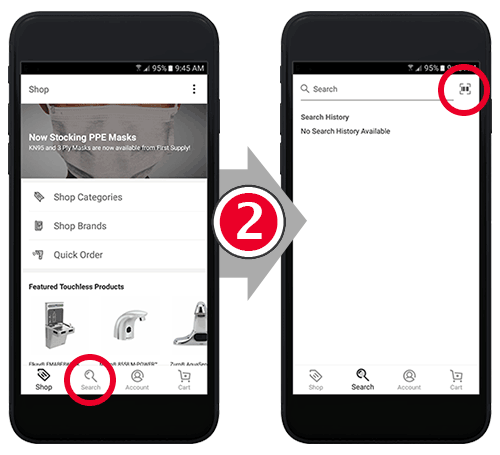 Search label scanning