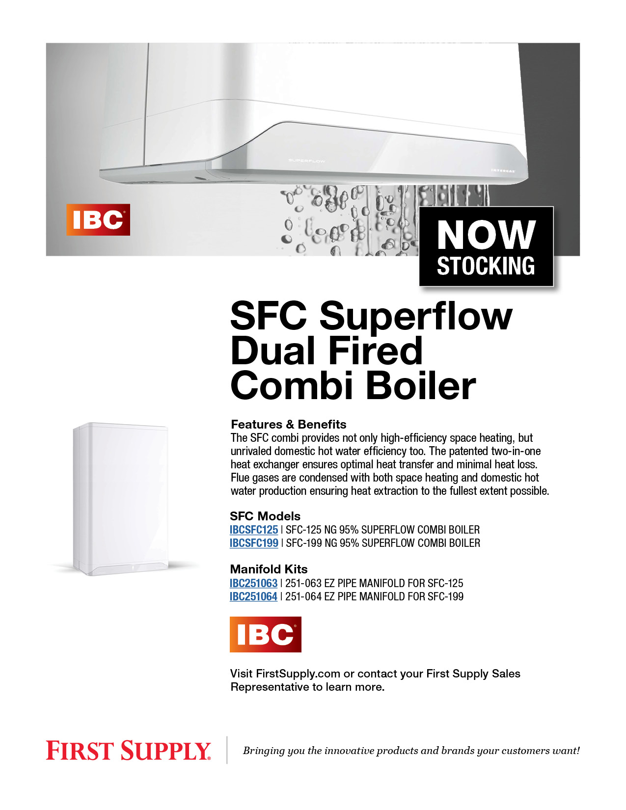 IBC SFC Superflow Dual Fired Combi Boiler