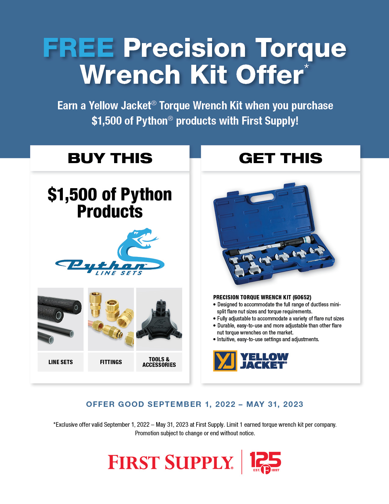 Buy Python and Earn a Free Torque Wrench Kit